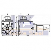 Poháněný držák, BMT55/ER25 - radiální - bez chlazení