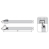 Upichovací nůž vnější SWISS AKKO ADKT-KG-R-1616-3-R16-K-S