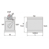 Magnetický V-BLOK 70x60x73mm INSIZE 6890-702