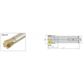 Stopková fréza čelní AEM90-AP16L-D40-C32-L250-Z04