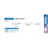 ACCUD 270-008-03 měřící dotek ve tvaru čepele pro úchylkoměry, ocel / 1mm /
