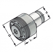 Rychlovýměnný adaptér se spojkou, velikost 1 - M10 - 7 x 5,5