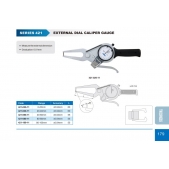 ACCUD 421-080-11 analogový úchylkoměr pro vnější měření 60-80mm (délka ramene 55mm)
