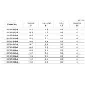 TK stopková fréza standardní MICRO SEM0124, 1,2x3mm