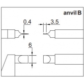 ACCUD 326-001-04 mikrometr 0-25mm s čepelovými měřicími plochami (3.5x0.4mm) (0.01mm)