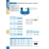ACCUD 301-005-01 univerzální třmenový mikrometr 100-125mm s neotáčivým vřetenem (s doteky) (0.01mm)