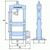 Ruční/nožní hydraulický lis WPP 20 BK