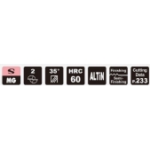 TK stopková fréza standardní s prodlouženou upínací částí SELA1212, 12x30mm