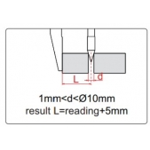 ACCUD 148-040-11 digitální posuvné měřítko pro měření od osy otvoru 15-1000mm/0.6-40
