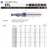 TK stopková fréza kuželová ETL02530, 2,5x15mm,β 3°