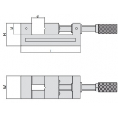 ACCUD 652-120-01 precizní metrologický svěrák 0-120mm