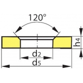 Kuželová podložka AMF tvar G 37 5360 - M16