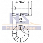 Zarovnávač nástrčný oboustranný HSS, 221650, 48x26 mm