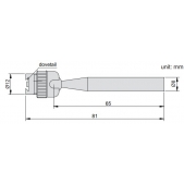 ACCUD 268-055-01 univerzální držák číselníku testovacího indikátoru  81mm