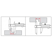 ACCUD 162-006-14 posuvné měřítko s nastavitelným ramenem 150mm ( 0.05mm )