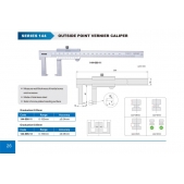 ACCUD 144-006-11 analogové posuvné měřítko pro vnější drážky 150mm ( 0.02mm )