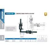 ACCUD 156-002-11 digitální měřítko pro měření ozubených kol M5-50mm ( 0.01mm/0.0005