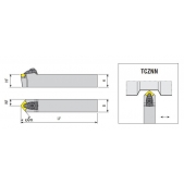 Soustružnický držák VBD TCZNN 3232 P 12