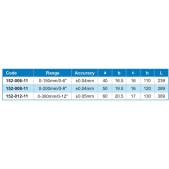 ACCUD 152-012-11 digitální posuvné měřítko s nastavitelným ramenem 0-300mm/0-12