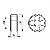 Závitová kruhová čelist, HSS, 6g, 223210, M45 /270 450/ s lamačem třísek