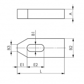 Upínka, 371000, AMF 70078 - DIN 6314 22x160mm