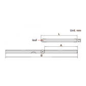 Ventilové měrky dlouhé INSIZE 4605-131 ( 185mm ) 0,05 - 1,00mm, sada 13 ks