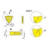 VBD HORN - zapichovací pro poj. kroužky 0,7mm ( 0,77 mm ) 312.0070.00 TF45