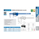 ACCUD 133-012-12 digitální posuvné měřítko pro vnější drážky 300mm/12