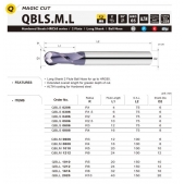TK stopková fréza s prodlouženou upínací částí QBLM0808, 8x16mm, R4