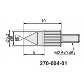 ACCUD 270-004-01 měřící dotek pro úchylkoměry kuželový 60°, ocel