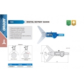 ACCUD 195-002-11 digitální hloubkoměr pro měření drážky pera na hřídeli 0-50mm 0-2