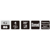 TK stopková fréza čelní s dlouhým krkem pro obrábění grafitu SGES01516, 1x2x16mm L50
