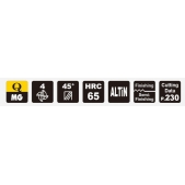 TK stopková fréza s prodlouženou upínací částí QELB0606, 6 x 15 mm