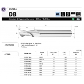 TK stopková fréza kopírovací DB1010, 10x20mm,R5
