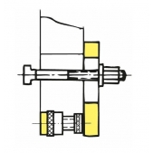 Šroubovací podpěrka s ALU + magnetickou základnou, 373550, AMF 75804 - 62mm