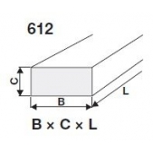Brousící segment obdélníkový BRUSIVO 413126 /61251 0954.0015/ - T3101 - 90x35x150 mm
