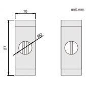 ACCUD 530-0390-12 měřící drátky pro závity, průměr měřicího trnu Ø0.390mm