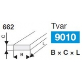 Brousící a obtahovací pilník obdélníkový BRUSIVO 430579 /66251 2519.8015/ - T9010 - 25x13x200 mm
