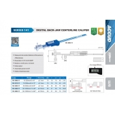 ACCUD 141-008-11 digitální posuvné měřítko pro měření roztečí otvorů 10-200mm/0.4-8