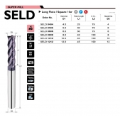 TK stopková fréza standardní s prodlouženou řeznou částí SELD0404