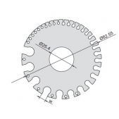 ACCUD 741-036-12 měrka na plechové tabule U.S. standard 0-36 (7.938-0.179mm/.3125-.0070