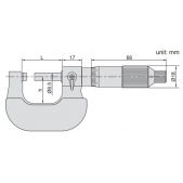 ACCUD 305-004-01 nemagnetický mikrometr 75-100mm (0.01mm)
