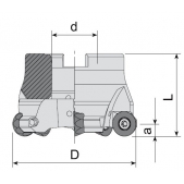 Fréza nástrčná čelní kopírovací AFMR-QP1204-D063-A22-Z05-H