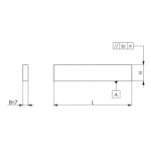 Rovnoběžné dorazy AMF, 74351, 37 5500 - 28mm/160x100mm