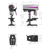 Stolní vrtačka OPTIdrill DP 26 T (230 V)