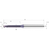 TK stopková fréza kopírovací BF04016, 4x16mm, R2