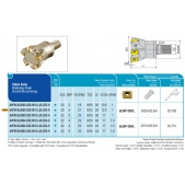 Stopková rychloposuvová fréza se závitem AHFM-BL0603-D32-M16-L40-Z05-H