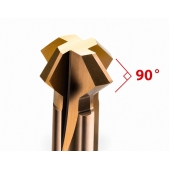 Tvrdokovová fréza pro srážení hran 90° oboustranná 12mm / L75mm / d12x6mm