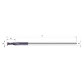 TK stopková fréza standardní se zúženou upínací částí ES0153, 1,5x4mm
