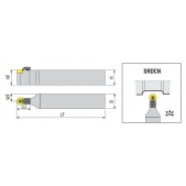 Soustružnický držák VBD SRDCN 2020 K 08 C
